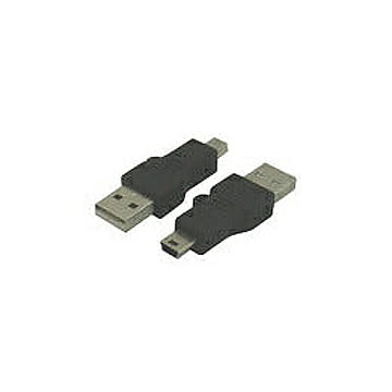 変換名人　USB A type→mini 5pin　USBA-M5AN 管理No. 4571284889002