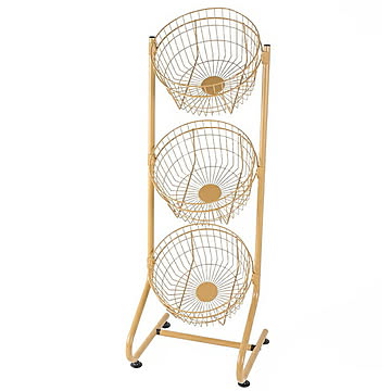 ラック 組立式 WIRE ROUND RACK SAND BEIGE MT-0525BE 幅440x奥行425x高さ1320mm ダルトン