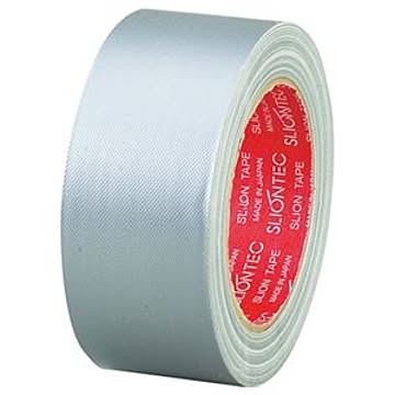 （まとめ） スリオンテック 布粘着テープ No.3390 50mm×25m シルバー No.3390-50SI 1巻 【×10セット】