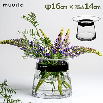 ムーミン 花瓶 ムーミンパパの帽子 クリア moomin フラワーベース