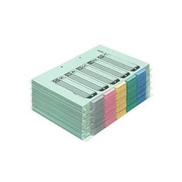 コクヨ カラー仕切カード(ファイル用・5山見出し) A4タテ 2穴 5色+扉紙 シキ-140 1パック(100組)