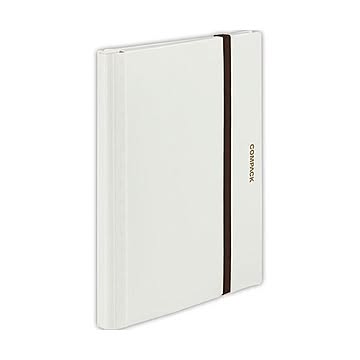 まとめキングジム 二つ折りクリアーファイルコンパック 5ポケット 白 5894Sシロ 1冊 ×10セット