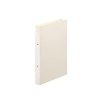 （まとめ） TANOSEE リングファイル（PP表紙） A4タテ 2穴 180枚収容 背幅31mm オフホワイト 1冊 【×20セット】