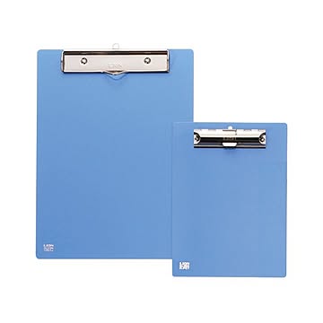 （まとめ）ライオン事務器 PETカラー用箋挟B5タテ ブルー No.210K 1枚 【×10セット】