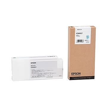 （まとめ） エプソン EPSON PX-P／K3インクカートリッジ ホワイト 350ml ICWW57 1個 ×3セット