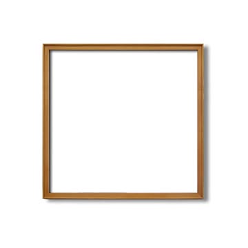 【角額】高級木製正方形額・壁掛けひも・アクリル付き　■9787 500角（500×500mm）「チーク」