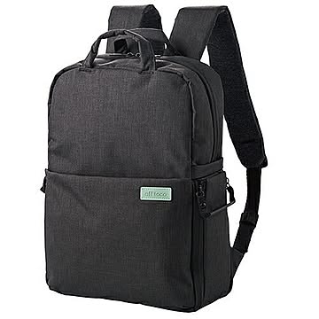 エレコム カメラバッグ リュック オフトコ off toco 2way 撥水加工 ワンタッチ開閉 14インチPC収納 ペットボトルバンド ブラック DGB-S043BK