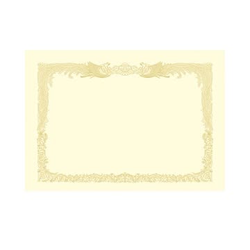 （まとめ） タカ印 OA対応賞状用紙 厚口 クリーム B4 タテ書用 10-1277 1パック（10枚） 【×4セット】