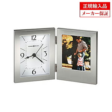 【正規輸入品】 アメリカ ハワードミラー 645-751 HOWARD MILLER ENVISION クオーツ（電池式） 置き時計 フォトフレーム付き