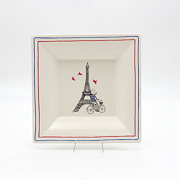 ジアン　サ・セ・パリ　キャンディートレースクエア22×22cm　1826C1XL　洋食器　フランス　ボタニカル
