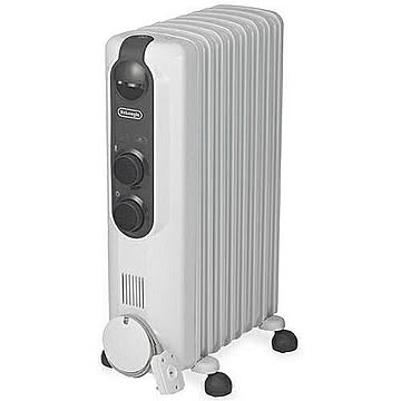 DeLonghi オイルヒーター RHJ35M0812 8畳～10畳 ピュアホワイト＋ダークグレイ