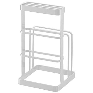 山崎実業 tower カッティングボード&ナイフスタンド ホワイト