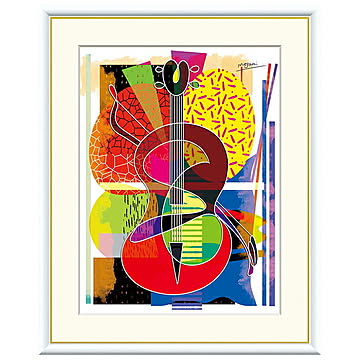 額絵 バイオリン 仁科めぐみ 61x49.5cm 三幸