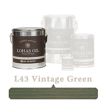 国産自然塗料 LOHAS material（ロハスマテリアル） LOHAS OIL（ロハスオイル） カラー L43：ヴィンテージグリーン