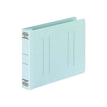 （まとめ）コクヨ フラットファイルW(厚とじ)B6ヨコ 250枚収容 背幅28mm 青 フ-W18NB 1セット(10冊) 【×5セット】