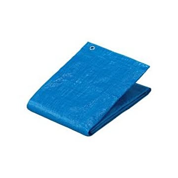 （まとめ） TANOSEE 軽量ブルーシート アルミハトメ 1700×2600mm 1枚 【×15セット】