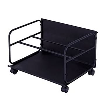 下駄箱下用 収納ワゴン 約幅40cm マットブラック 4個セット キャスター 取っ手付き スチール プロフィックス 美style 玄関収納