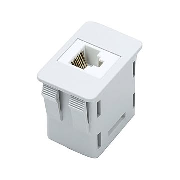 (まとめ)サンワサプライ LAN用中継コネクタ(カテゴリー6対応) EA-LAN6×2セット
