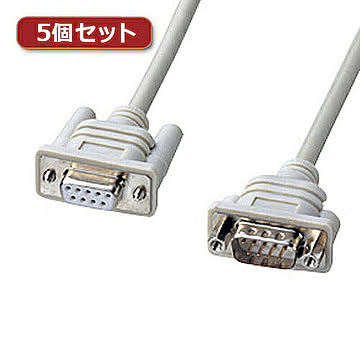 5個セット サンワサプライ エコRS-232Cケーブル(2m) KR-EC9EN2X5 管理No. 4589452971091