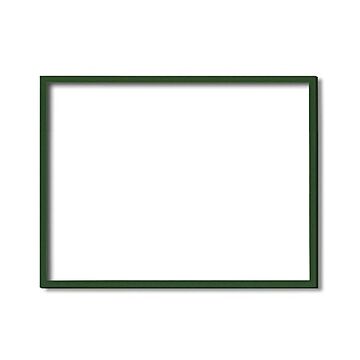 【木製額】色あせを防ぐUVカットアクリル ■デッサン額 小全紙サイズ（660×510mm）グリーン 壁掛けひも付き 化粧箱入り