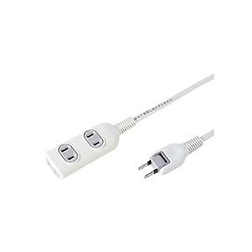 サンワサプライ タップ 2P・3個口5.0m TAP-3W5N 1セット(5個)