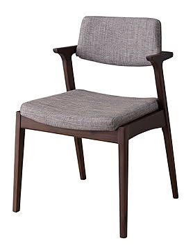 トニーダイニングチェア W52×D54×H77×SH45 グレー