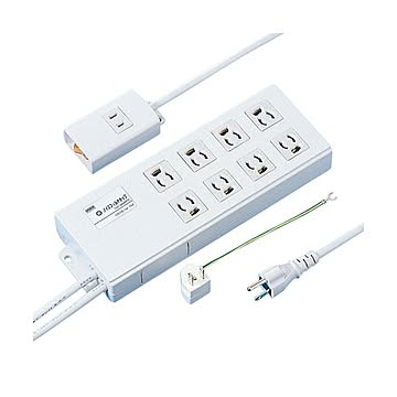 まとめサンワサプライ ノイズフィルタタップ手元集中スイッチ付 3P・8個口 手元2P・1個口 2.0m TAP-3804NFN 1個×3セット