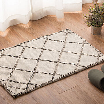萩原手織りマット サラルシリーズ2.サラ 約50×80cm 自然素材100％