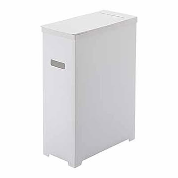 tower タワー(山崎実業) スリム蓋付きゴミ箱 SLIM 45L TRASH CAN WITH LID 45リットル ゴミ箱 ごみ箱 フタ付き 折り畳み式 持ち運び カット加工可