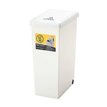 東谷 LFS-762WH スライドペール 30L 幅24cm 奥行37cm 高さ53cm ポリプロピレン