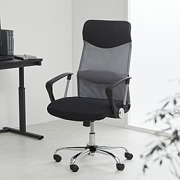 オフィスチェア メッシュ ハイバック 肘付 低反発 