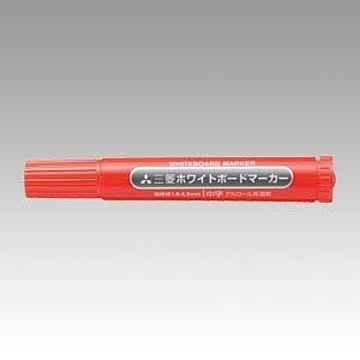 （まとめ） 三菱鉛筆 ホワイトボードマーカー 中字丸芯（1.8-2.2mm） PWB-4M.15 赤 1本入 【×30セット】