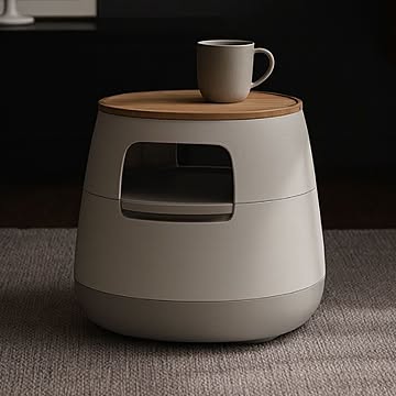 poapel 動かせるくつろぎ収納ローテーブル 木天板付き