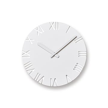 Lemnos レムノス DESIGN OBJECTS CARVED NTL10-04 掛時計 掛け時計 ウォールクロック 直径24cm 2010年グッドデザイン賞受賞（日本）