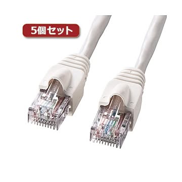 5個セット サンワサプライ UTPエンハンスドカテゴリ5ハイグレード単線ケーブル KB-10T5-03NX5