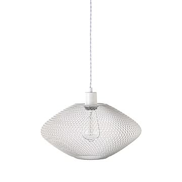 シーリングライト おしゃれ 直径37 ペンダントライト LED対応 電球付き リビング 照明器具 メッシュ LHT-757