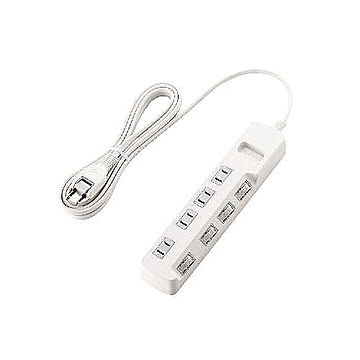 エレコム 個別スイッチ付 省エネタップ T-E5A-2430WH 管理No. 4953103456778
