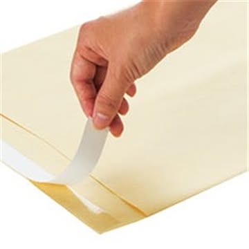 （まとめ）紙両面テープ カッターなし 40mm×20m 5巻