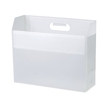 （まとめ） アドワン ボックスファイル A4判ヨコ型（収納幅96mm） AD-2651-90 クリア 1個入 【×5セット】