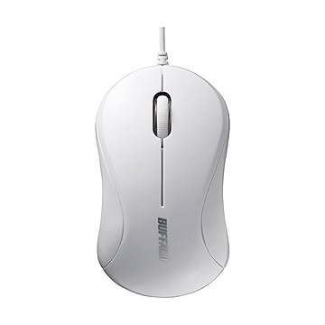 まとめバッファロー 有線PS2 光学式マウス3ボタンタイプ ホワイト BSMOP050WHZ 1個×3セット