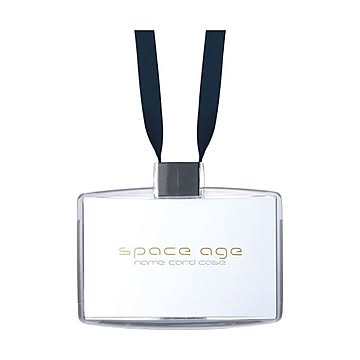 （まとめ） ソニック space ageネームカードホルダー 名刺サイズ ブラック EX-2604-D 1個 【×10セット】