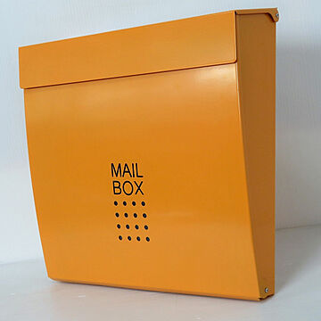 郵便ポスト郵便受け大型メールボックス壁掛け鍵付きマグネット付き イエロー 黄色 ポスト(yellow)