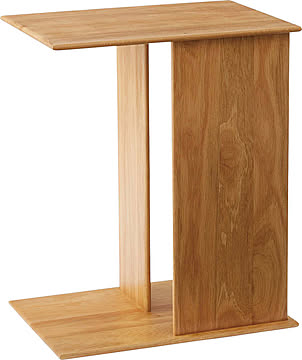 Ecta 天然木サイドテーブル ナチュラル m11967