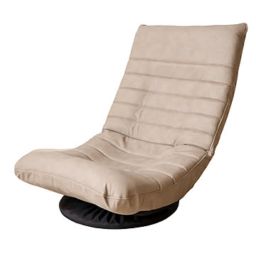 1年保証 回転座椅子 リクライニング フロアチェア PUレザー 椅子 チェア フーガ FUGA