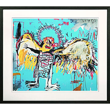 美工社 Jean-Michel Basquiat バスキア アートフレーム Untitled Fallen Angel 1981