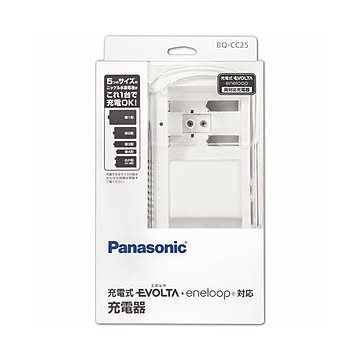 (まとめ）パナソニック 充電器 単1〜4形・6P形用 BQ-CC25 1個【×3セット】