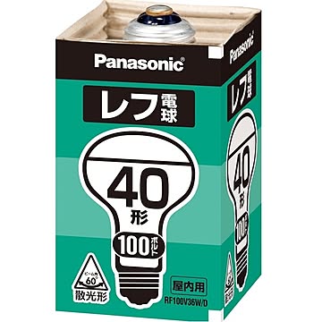 (まとめ) パナソニック レフ電球 屋内用 40W形 E26口金 ホワイト RF100V36W/D(1個) 【×30セット】