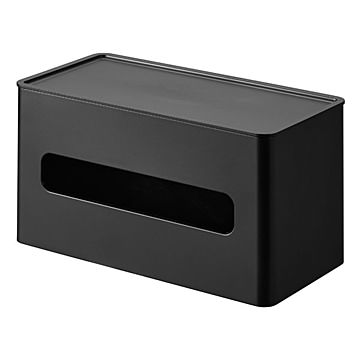 tower タワー (山崎実業) 両面コンパクトティッシュ＆ウェットシートケース Two-Sided Tissue & Wet Wipes Dispenser 収納 デスク ウエットティッシュ