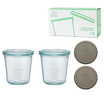 WECK HOME SET モールド250ml×2個 ウェック WE-S233