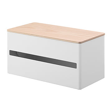 RIN リン(山崎実業) 片手でカット隠せるキッチンペーパーホルダー L　Easy-Tear Paper Towel Dispenser L ペーパータオル ペーパーボックス ペーパーホルダー
